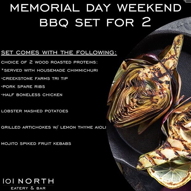 Enjoy our Memorial Day BBQ set for two this weekend! Free delivery & curbside pick up available on Friday, Saturday & Sunday 🙌! Details:
-Serves 2
-$80
-Order online, text (818) 268-7951 or call (805) 852-1588
-Place orders 24 hrs in advance